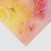 Papier Mousseline Élégant papillons Pastel et des perruques (Détail)