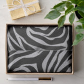 Papier Mousseline Elégant Parties scintillant noire Silver Zebra Pos (Cadeau)