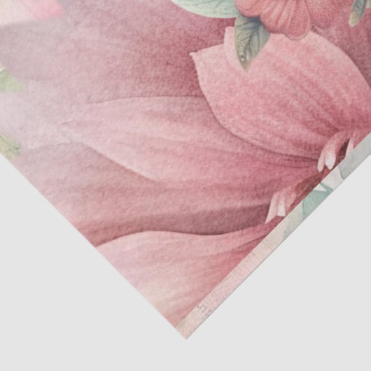 Papier Mousseline Élégant Pastel Aquarelle Papillons Découpage (Détail)