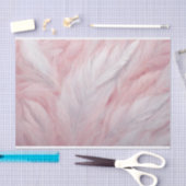 Papier Mousseline Elégant Pastel rose et blanc en plumes texture (Artisanat)