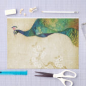 Papier Mousseline Elégant Peacock (Artisanat)
