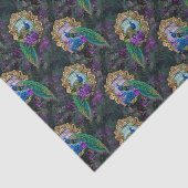 Papier Mousseline Elégant Peacock (Détail)