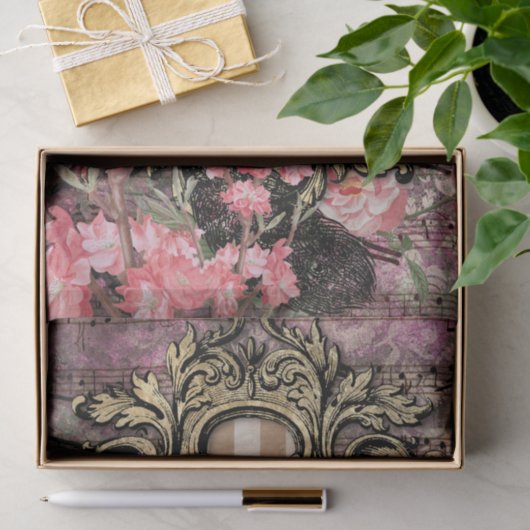 Papier Mousseline Elégant Peacock (Cadeau)