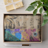 Papier Mousseline Elégant Peacock (Cadeau)