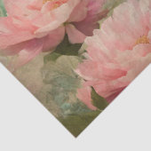 Papier Mousseline Elégant Peacock Floral Ephemera Découpage (Détail)