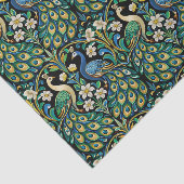 Papier Mousseline Elegant Peacock Garden (Détail)