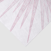 Papier Mousseline Elegant Pink Sun Moon Doodle Mandala White Design (Détail)