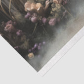 Papier Mousseline Élégant Portrait Lady Parasol pourpre Enchanté (Détail)