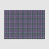 Papier Mousseline Elegant Purple Teal Plaid (Recto)