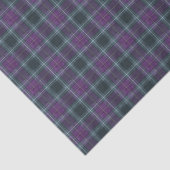 Papier Mousseline Elegant Purple Teal Plaid (Détail)