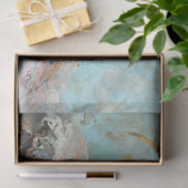 Papier Mousseline Élégant Rooster Floral Decoupage (Cadeau)