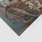 Papier Mousseline Élégant Rooster Floral Decoupage (Détail)