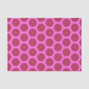 Papier Mousseline Elégant rose chaud Motif géométrique Girly Chic