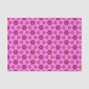 Papier Mousseline Elégant rose chaud Motif géométrique Girly Chic