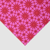 Papier Mousseline Elégant rose chaud Motif géométrique Girly Chic (Détail)