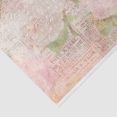 Papier Mousseline Élégant rose floral Vintage (Détail)