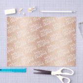 Papier Mousseline Élégant Rose Gold Joyeux Noël (Artisanat)