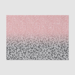 Papier Mousseline Élégant Rose Gold Parties scintillant Empreinte de