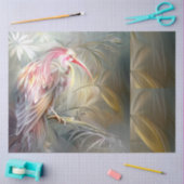 Papier Mousseline Elegant Safari Birds Floral Ephemera Decoupage  (Artisanat)