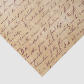 Papier Mousseline Élégant script manuscrit Vintage (Détail)