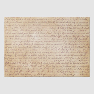 Papier Mousseline Élégant script manuscrit Vintage