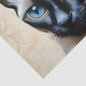 Papier Mousseline Elegant Siamese Cat (Détail)