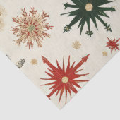 Papier Mousseline Élégant Snowflakes Gold de Noël (Détail)