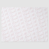 Papier Mousseline Élégant Sweet 16 Script Calligraphie Motif rose (Recto)