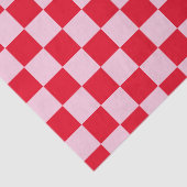 Papier Mousseline Élégant tableau de bord rouge et rose (Détail)