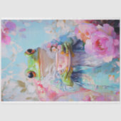 Papier Mousseline Elégant Tea-Time Frog Art Mère's Day Cadeau (Recto)