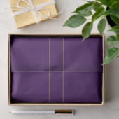 Papier Mousseline Élégant texte personnalisable | Gold & Deep Purple (Cadeau)