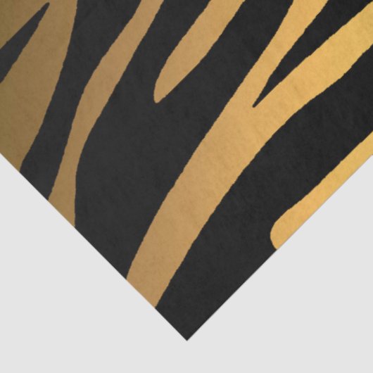 Papier Mousseline Élégant tigre d'or (Détail)