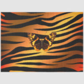 Papier Mousseline Élégant tigre d'or (Recto)