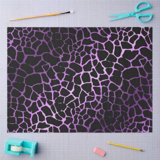 Papier Mousseline Élégant tigre pourpre (Artisanat)