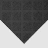 Papier Mousseline Elégant Victorian Damask Black (Détail)