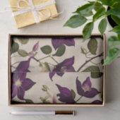 Papier Mousseline Élégant vin Clematis (Cadeau)