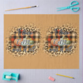 Papier Mousseline Élégant Vintage Fall Love Citrouille (Artisanat)