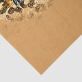 Papier Mousseline Élégant Vintage Fall Love Citrouille (Détail)