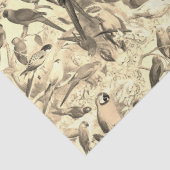Papier Mousseline Elégant Vintage Tropical Birds Parrots Découpage (Détail)
