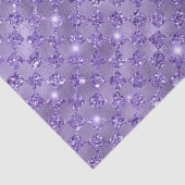 Papier Mousseline Élégant violet À damiers Motif de Parties scintill (Détail)