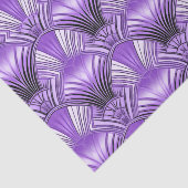 Papier Mousseline Elégant violet noir art déco (Détail)