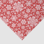 Papier Mousseline Elegant White Snowflake (Cranberry) (Détail)
