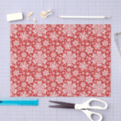 Papier Mousseline Elegant White Snowflake (Cranberry) (Artisanat)