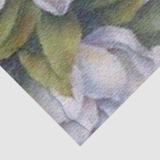 Papier Mousseline Elégante aquarelle blanc Magnolia Flower (Détail)