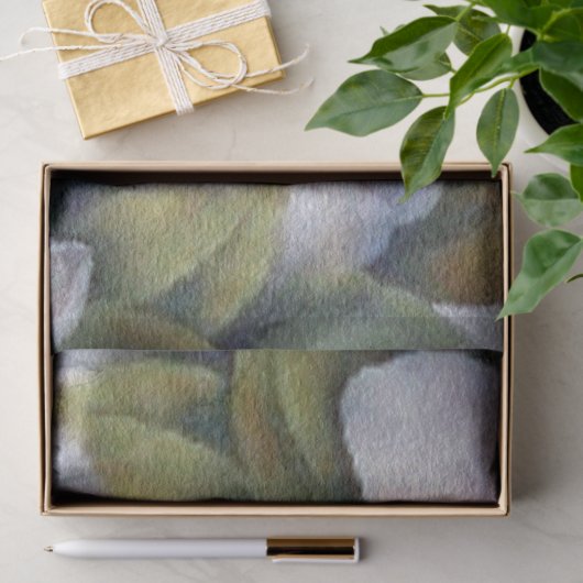 Papier Mousseline Elégante aquarelle blanc Magnolia Flower (Cadeau)