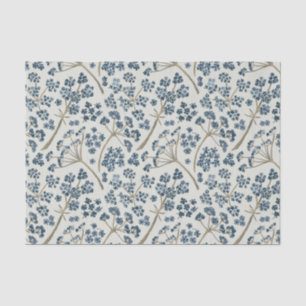 Papier Mousseline Elégante aquarelle bleue