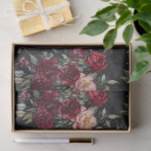 Papier Mousseline Elégante aquarelle Halloween florale (Cadeau)