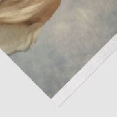 Papier Mousseline Elégante Beauté foncée, Moody Blue Florals (Détail)