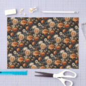 Papier Mousseline Élégante chute florale (Artisanat)