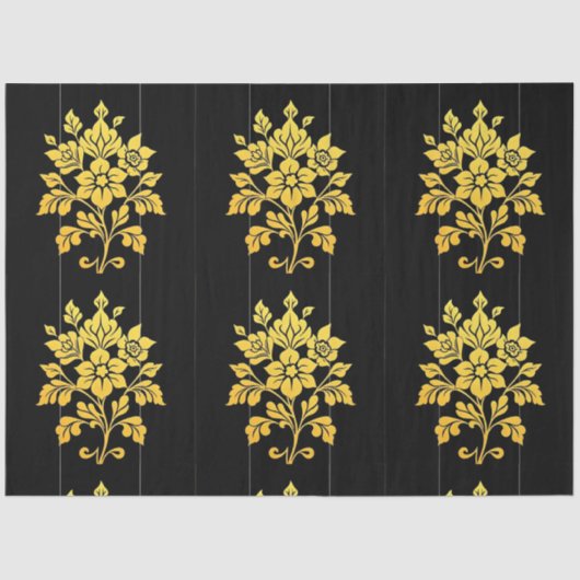 Papier Mousseline Elégante Collection Florale Luxe Populaire (Recto)